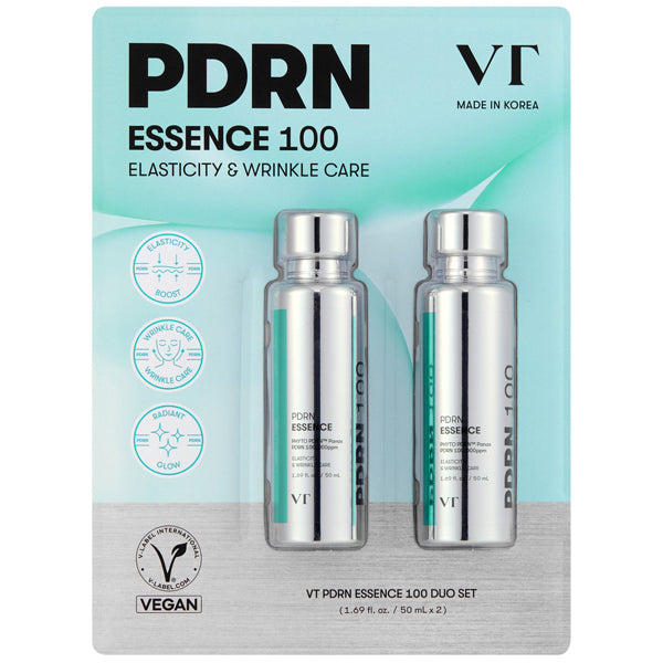 VT PDRN Essence 100 Elasticity & Wrinkle Care Korean Skincare 1.69oz 2 Pack VT Cosmetics